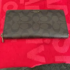 コーチ 長財布 ダークブラウン