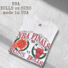 レア 90sUSA製NBA Tシャツ BullsvsSuns シングルステッチ
