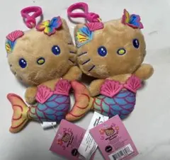 日焼けハローキティ 人魚 ぬいぐるみ ハワイ限定 2個セット
