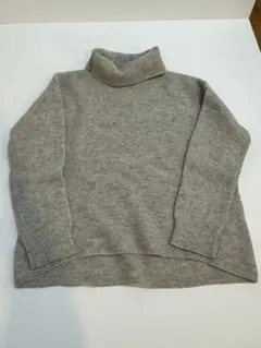 Spick & Span グレー タートルネックニット