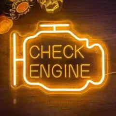 最安値セール】エンジンチェック USBネオンサイン店舗アメリカン雑貨r