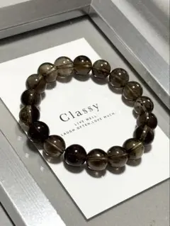 N117 天然石ブレスレット スモーキークォーツ