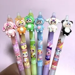 Baby three 消えるボールペン　ベイビースリー　青　６本セット