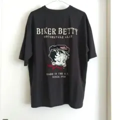 Biker Betty Motorcycle Club Tシャツ 濃グレー M