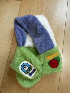 [値下げ]トイストーリー　バズ　帽子　マフラー付き帽子　ティペット　ディズニー