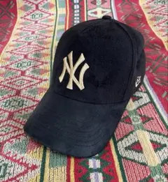 NEWERA ニューヨークヤンキース スウェードレザー ストラップバックキャップ