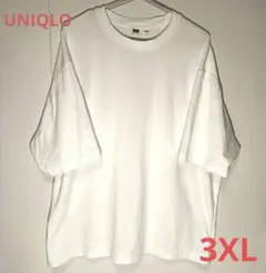 UNIQLO U 3XL エアリズムコットンオーバーサイズ Tシャツ ホワイト