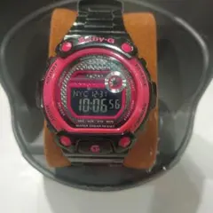 Casio Baby-G ブラック/ピンク デジタル腕時計