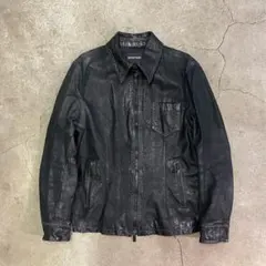 EMPORIO ARMANI レザージャケット ブラック 48のサムネイル