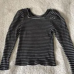 GU 長袖ストライプTシャツ