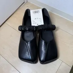 新品タグ付【Eaphi】SQUARE TOE SHOES 36 ブラック - メルカリ