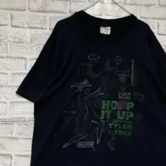 USA製90sヴィンテージTシャツ！シングルステッチ　ブラック半袖古着XL718