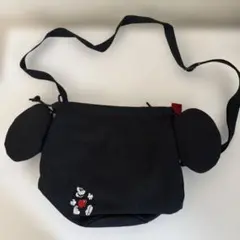 MICKEY MOUSE 耳付きブラックショルダーバック