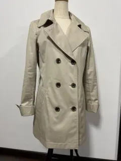 23区 オンワード樫山 ベージュ ダブルブレスト トレンチコート【サイズ36】