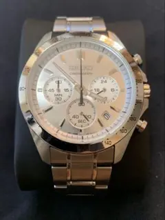 SEIKO クォーツ腕時計 クロノグラフ シルバー　メンズ