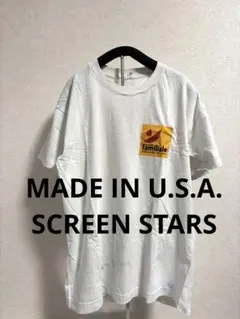 【80s-90s】米国製 スクリーンスターズ 青タグ 企業Tシャツ シングル