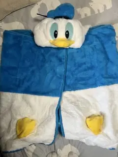 ドナルドダック フード付きブランケット　ポンチョ　上海ディズニー