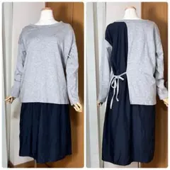 ★日本製★zucca ズッカ　切り替えデザイン　ワンピース　チュニック