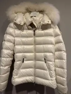 MONCLER BADYF ダウンジャケット ホワイト(リアルファー)
