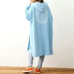 ロデオクラウンズワイドボウル　ロングジップパーカー　ライトブルーのサムネイル
