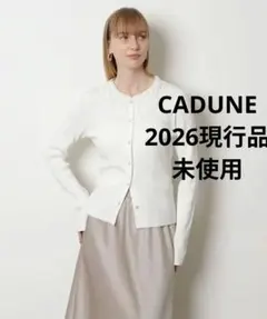 CADUNEリネンライクメッシュカーデ　アプワイザーリッシェ　ジャスグリッティー JUSGLITTY - CADUNEリネンライクメッシュカーデ アプワイザーリッシェ