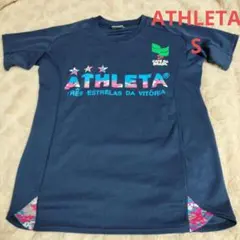 アスレタ Tシャツ サッカーシャツ S レディース ネイビー