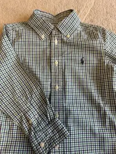 Ralph Lauren 長袖シャツ グリーン・ネイビーチェック
