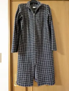 agnès b. ウールチェックロングコート