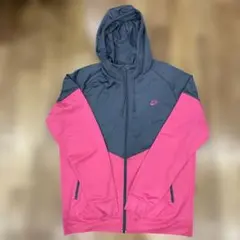 Nike フルジップ フードジャケット グレー/ピンク