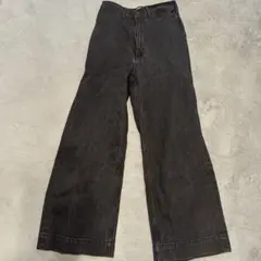 AZUL by MOUSSY ブラック ワイドレッグデニム M