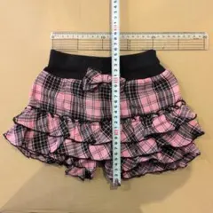 チェック　キュロット　100cm