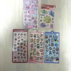 韓国限定クレヨンしんちゃん　ボンボンドロップシール　ポケモン　ダイソー