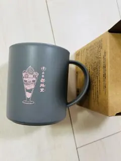 都路里　パフェ　バンブーファイバー マグカップ 350ml グレー　匿名配送
