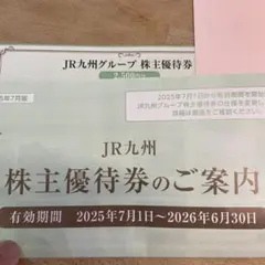 JR九州グループ 株主優待券 2500円分