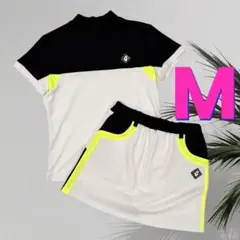 【新品】V12 レディース　半袖モックネック＆スカート　セットアップ　白M