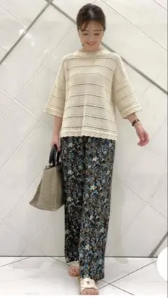 ◾️アーバンリサーチドアーズ◾️ コットンアイレットニットプルオーバー　サイズM