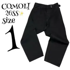 【新品・タグ付き✨】【1】COMOLI ベルテッドデニムパンツ 26ssのサムネイル
