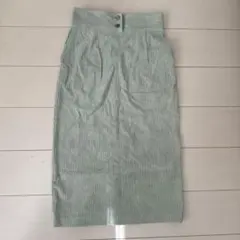 薄エメラルド　ロングスカート