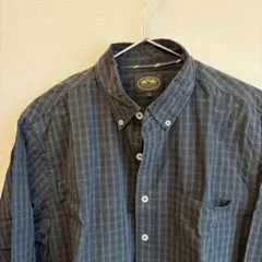BRUSH KAKI ボタンダウンシャツ L ネイビー系