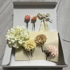 花モチーフ髪飾りセット 7点