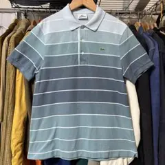 LACOSTE ラコステ ボーダー ポロシャツ M - メルカリ