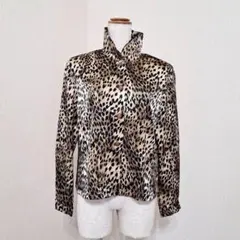 DANA PARIS　長袖　シャツジャケット　レオパード柄　アニマルヒョウ柄　９