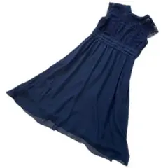 タグ付き　POUR VOUS　ワンピース　レース　5L　シフォン　ウエストゴム