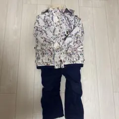 Crosby 子供用 スキーウェア ホワイト・マルチカラー130