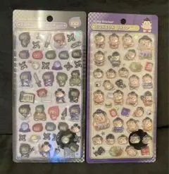 和柄　ボンボンドロップシール　相撲 おすもう　忍者 にんじゃ　2枚セット