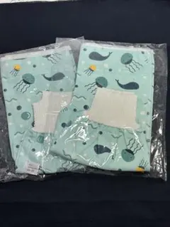 71540 クジラとクラゲ柄　おねしょパンツ　2枚セット 未使用品