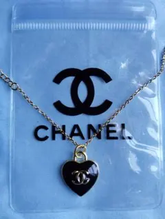 CHANELハート型ペンダントネックレスヴィンテージ