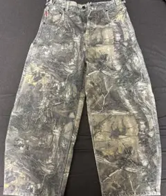 9090 King Logo Slub Denim Pants