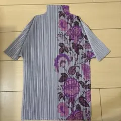 PLEATS PLEASE ハイネック 半袖 カットソー 花柄のサムネイル
