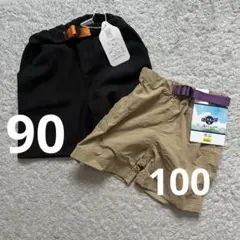 【新品未使用】ハーフパンツ　無地　90